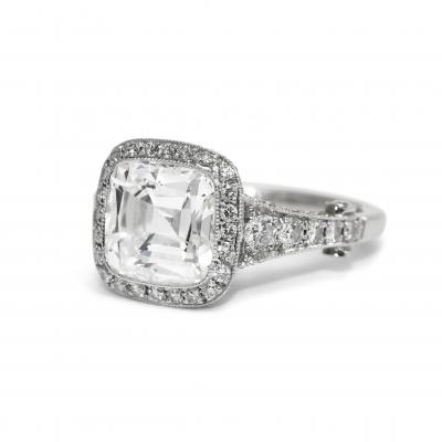  Tiffany Co Tiffany Co 3 18ct D IF Cushion Cut Diamond Ring 6 9gr