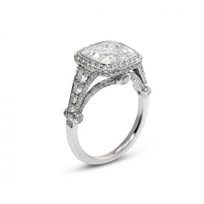  Tiffany Co Tiffany Co 3 18ct D IF Cushion Cut Diamond Ring 6 9gr