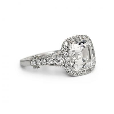  Tiffany Co Tiffany Co 3 18ct D IF Cushion Cut Diamond Ring 6 9gr