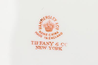  Tiffany Co Tiffany Co American Mid Century White Ceramic Picnic Tray with Handles