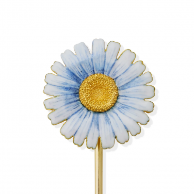  Tiffany Co Tiffany Co Antique Enamel Daisy Stick Pin