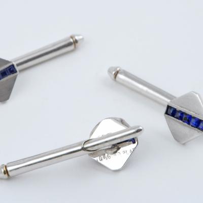  Tiffany Co Tiffany Co Art Deco Platinum and Sapphire Dress Set