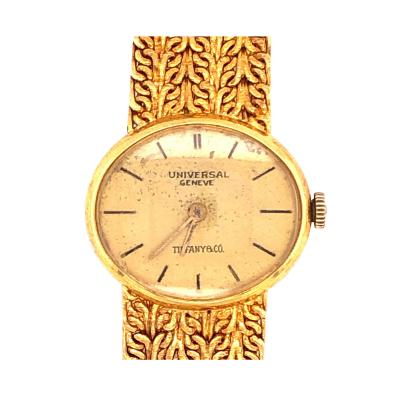  Tiffany Co Tiffany Co Attrib Universal Gen ve Ladies 18 Karat Yellow Gold Watch and Band