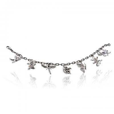  Tiffany Co Tiffany Co Charm Platinum 7 Charm Diamond Bracelet