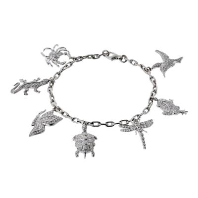  Tiffany Co Tiffany Co Charm Platinum 7 Charm Diamond Bracelet