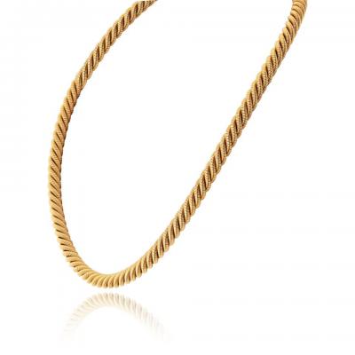  Tiffany Co Tiffany Co Collar 18K Yellow Gold Twisted Rope Georges Lenfant Necklace