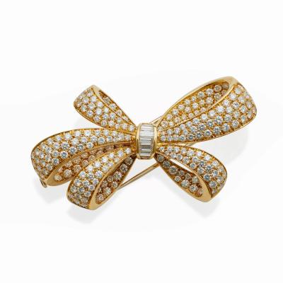  Tiffany Co Tiffany Co Diamond Bow Brooch