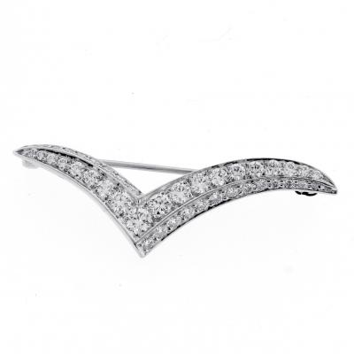  Tiffany Co Tiffany Co Diamond Seagull Brooch Medium size