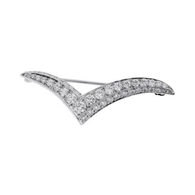 Tiffany Co Tiffany Co Diamond Seagull Brooch Medium size