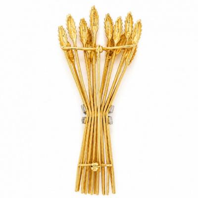  Tiffany Co Tiffany Co Diamond Wheat Brooch