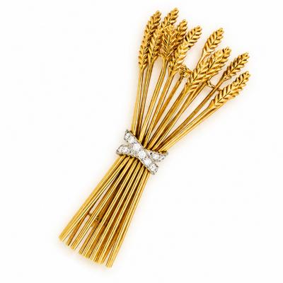  Tiffany Co Tiffany Co Diamond Wheat Brooch