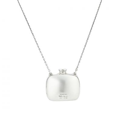  Tiffany Co Tiffany Co Elsa Peretti Sterling Silver Open Bottle Pendant Necklace