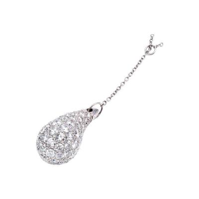 tiffany teardrop diamond necklace