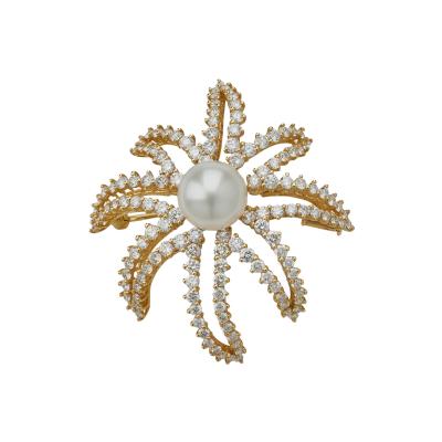  Tiffany Co Tiffany Co Fireworks Pearl and Diamond Brooch