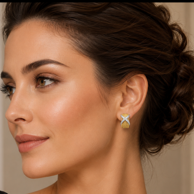  Tiffany Co Tiffany Co Schlumberger Diamond X 6 Row Rope Earrings
