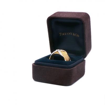  Tiffany Co Tiffany Co Schlumberger Diamond X 6 Row Rope Ring