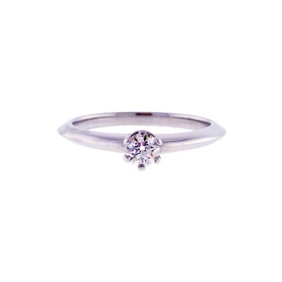  Tiffany Co Tiffany Co Six Prong Knife Edge Platinum Diamond Engagement Ring 22ct
