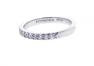  Tiffany Co Tiffany Co Soleste Diamond Half Circle Wedding Band Ring