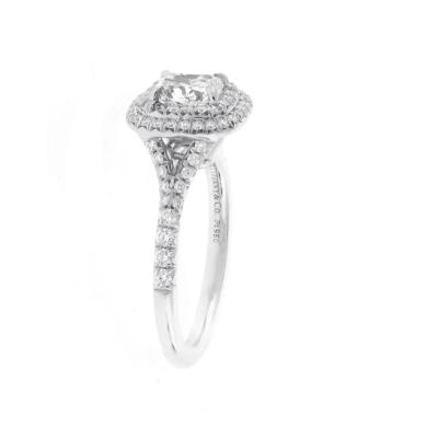 Tiffany Co Tiffany Co Soleste Double Row Diamond Engagement Ring