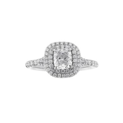  Tiffany Co Tiffany Co Soleste Double Row Diamond Engagement Ring