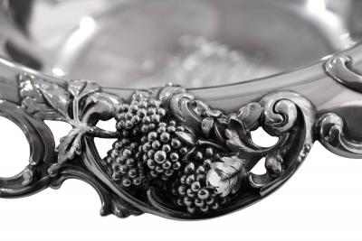  Tiffany Co Tiffany Co Sterling Silver Bowl Pierced in Raspberry pattern c a 1902