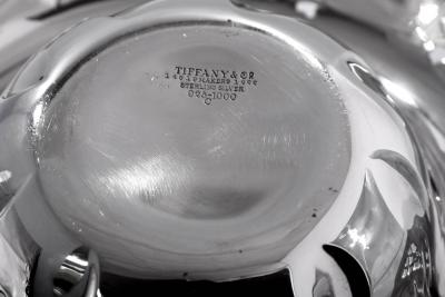  Tiffany Co Tiffany Co Sterling Silver Bowl Pierced in Raspberry pattern c a 1902