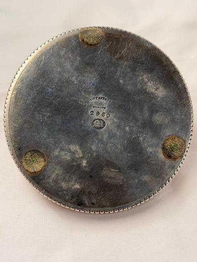  Tiffany Co Tiffany Co Sterling Silver Lidded Coaster designed by Edward C Moore
