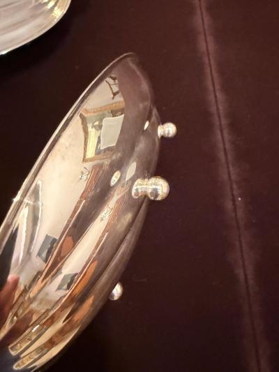  Tiffany Co Tiffany Co Sterling Silver Mellon Form Serving dishes A Pair