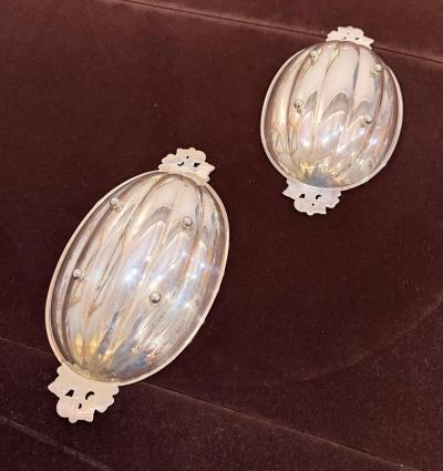  Tiffany Co Tiffany Co Sterling Silver Mellon Form Serving dishes A Pair