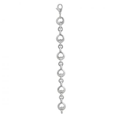  Tiffany Co Tiffany Co Sterling Silver Open Heart Link Bracelet