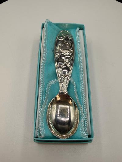  Tiffany Co Tiffany Co Sterling Silver Partridge in a Pear Tree Baby Spoon