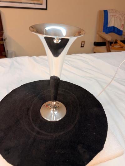  Tiffany Co Tiffany Co Trumpet form Sterling Silver Vase