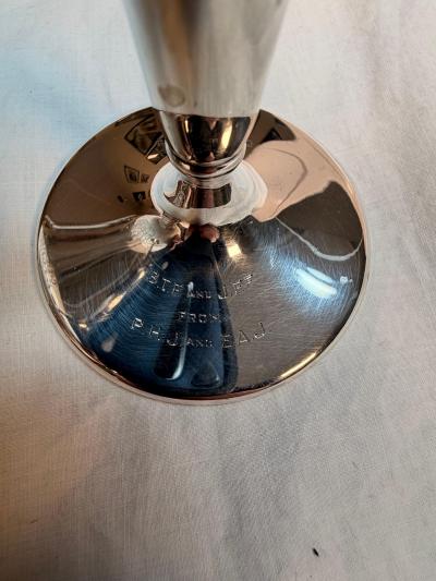  Tiffany Co Tiffany Co Trumpet form Sterling Silver Vase