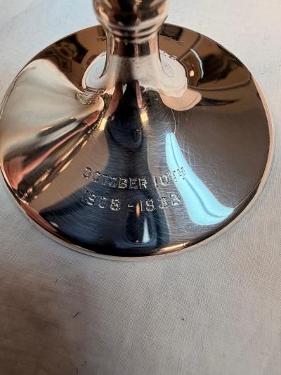  Tiffany Co Tiffany Co Trumpet form Sterling Silver Vase