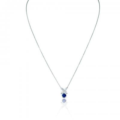  Tiffany Co Tiffany Co Victoria Platinum Diamond And Sapphire Pendant