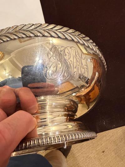  Tiffany Co Tiffany Co Wave Edge Sterling Silver Fruit Bowl circa 1885