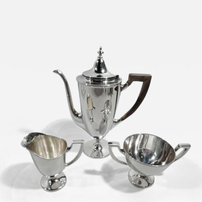  Tiffany Co Tiffany Edwardian Classical Sterling Silver 3 Piece Coffee Set