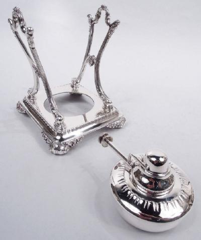  Tiffany Co Tiffany Edwardian Classical Sterling Silver Tea Kettle on Stand