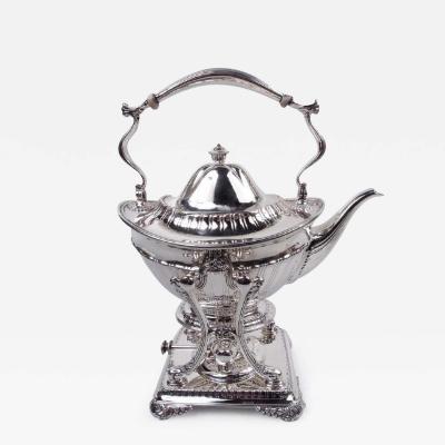  Tiffany Co Tiffany Edwardian Classical Sterling Silver Tea Kettle on Stand