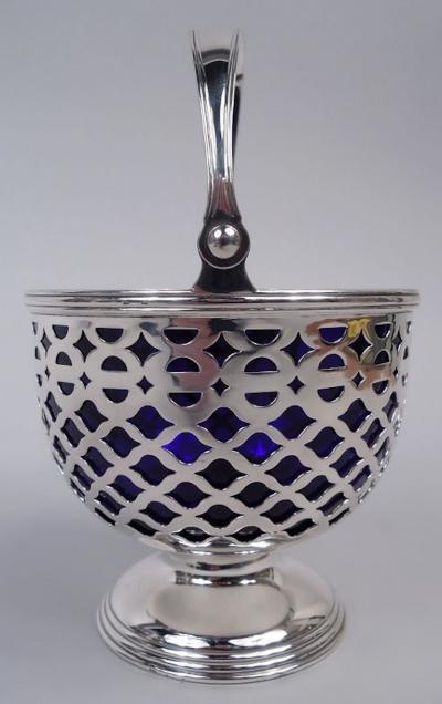  Tiffany Co Tiffany Edwardian Georgian Pierced Sterling Silver Sugar Basket