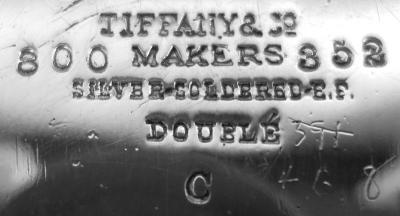  Tiffany Co Tiffany Edwardian Sterling Silver Blackberry Basket with Lots of Charm