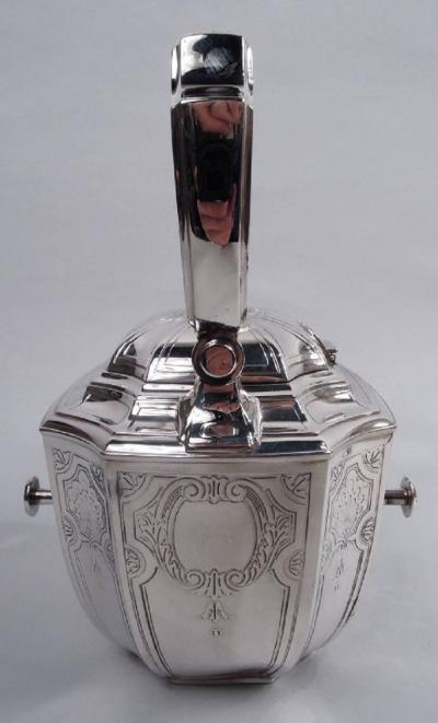  Tiffany Co Tiffany Engraved Hampton Sterling Silver Kettle on Stand