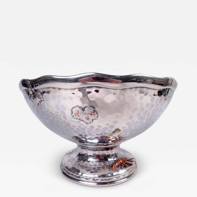  Tiffany Co Tiffany Japonesque Mixed Metal Beetle Butterfly Centerpiece Bowl