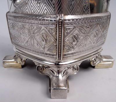  Tiffany Co Tiffany Japonesque Sterling Silver Vase with Early Union Square Mark