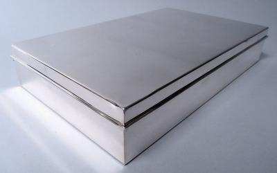  Tiffany Co Tiffany Large Heavy American Modern Sterling Silver Box