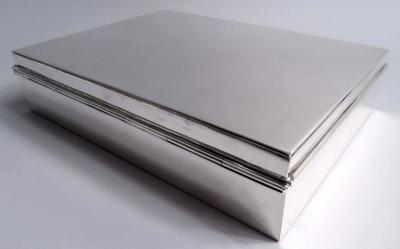  Tiffany Co Tiffany Large Midcentury Modern Sterling Silver Box