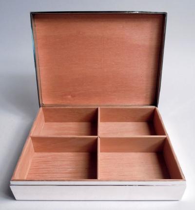  Tiffany Co Tiffany Large Midcentury Modern Sterling Silver Box