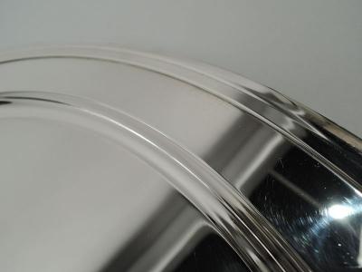  Tiffany Co Tiffany Large Modern Sterling Silver Round 15 Inch Serving Tray