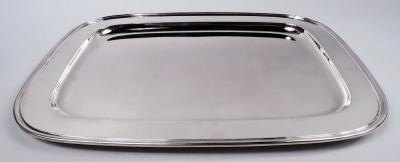  Tiffany Co Tiffany Large and Heavy Modern Sterling Silver Rectangular Tray