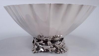  Tiffany Co Tiffany Midcentury Modern Classical Sterling Silver Leaf Bowl